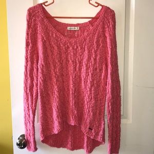 Abercrombie pink knitted long sleeve
